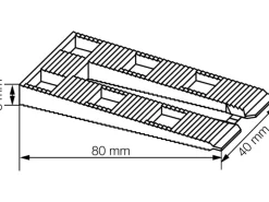 30 Keile pro Hänger 80 x 40 x 8 mm Orange