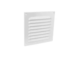 Abdeckgitter Aluminium 200 mm x 200 mm Weiß