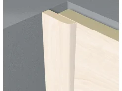 Abdeckleiste Birnbaum Weiß 6 mm x 25 mm Länge 2600 mm