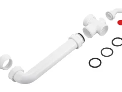 Ablaufverbindung für Doppelspüle 44,8 mm (G 1 1/2) x 47,8 mm (G 1 1/2) Weiß