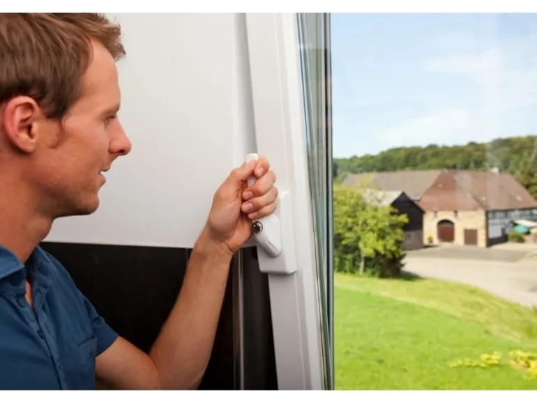 Abus Fenstergriff-Schloss FO400N AL0089 gleichschließend Weiß