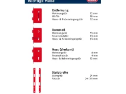 Abus WC-Einsteckschloss DIN L Gold