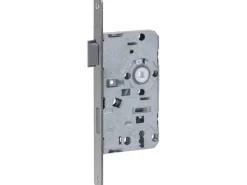 Abus Zimmertür-Einsteckschloss Edelstahl Buntbart DIN L Silber