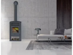 Accente Kaminofen Umea 4.0 GTS Naturstein Grau 6 kW