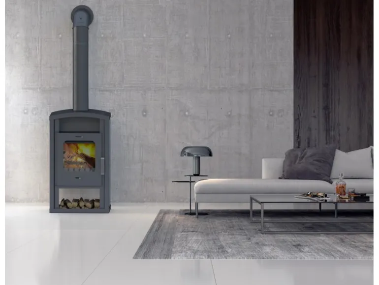 Accente Kaminofen Umea 4.0 GTS Naturstein Grau 6 kW