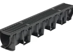 ACO Galaline Entwässerungsrinne PP Kunststoff inklusive 2x Gussrost