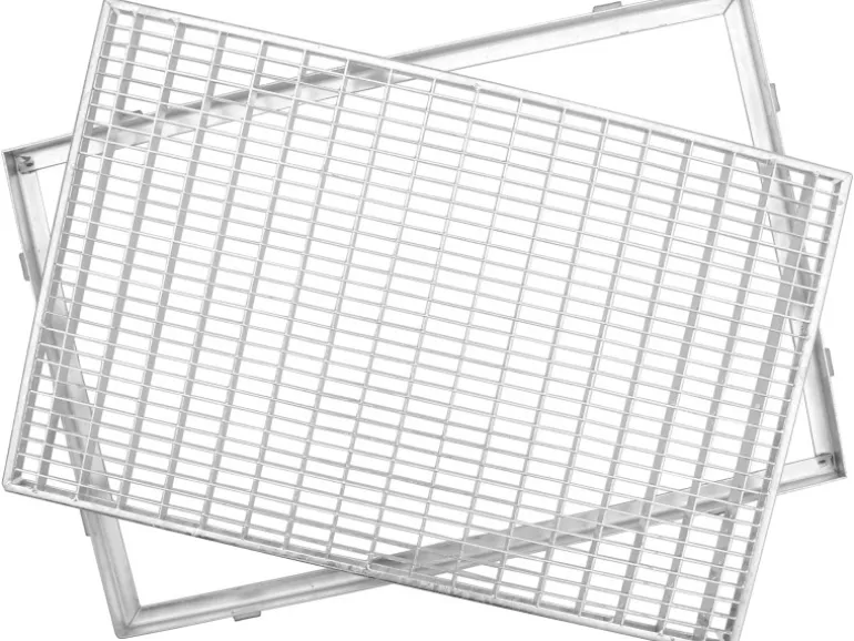 ACO Gitterrost mit Zarge Stahl verzinkt 100 cm x 40 cm MW 30/10