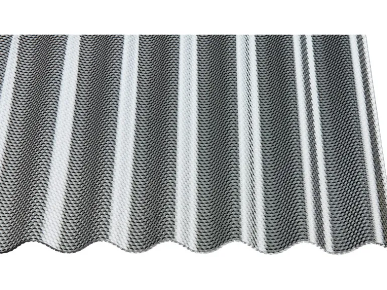 Acryl-Profilplatte Sinus 76/18 Wabe Graphit 250 cm x 104,5 cm