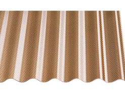 Acryl-Profilplatte Sinus 76/18 Wabe Bronze 200 cm x 104,5 cm