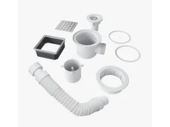 AICA 90x90cm XPS Platten 4cm Duschwanne Duschtasse Duschplatte Fliesenplatte Mit Ablaufgarnitur Ablaufschlauch