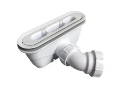 AICA 80x160x3cm Rechteck Duschtasse mit Ablaufgarnitur Schwarz Stein-Effekt Duschwanne