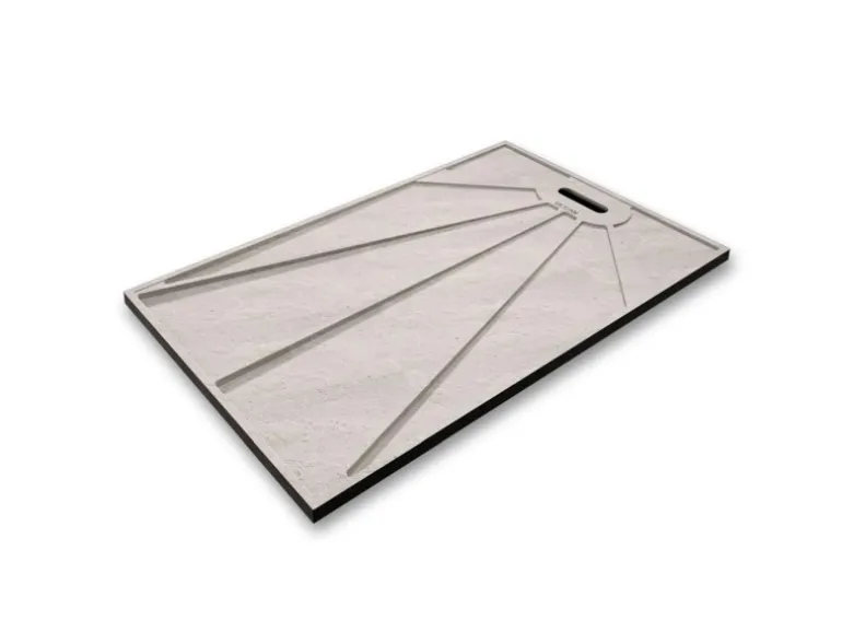 AICA 80x140x3cm Rechteck Duschtasse Schwarz Stein-Effekt Duschwanne Für Duschkabine Duschwand