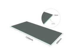AICA 1250x600x10mm Bauplatte XPS 5er-Pack Fliesenplatte Hartschaum Verrottungsbeständiger Dämmplatte Ausgleichplatte