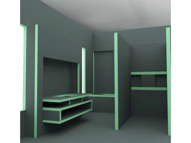 AICA 2500x600x40mm Bauplatte XPS 4er-Pack Fliesenplatte Hartschaum Verrottungsbeständiger Dämmplatte Ausgleichplatte