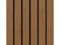 Akustikpaneel Brandhemmend Walnuss Sperrholz Filz Schwarz 60 cm x 300 cm