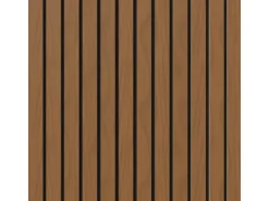 Akustikpaneel Brandhemmend Walnuss Sperrholz Filz Schwarz 60 cm x 300 cm