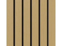 Akustikpaneel Brandhemmend Eiche Sperrholz Filz Schwarz 60 cm x 248 cm