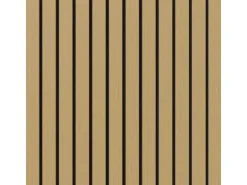 Akustikpaneel Brandhemmend Eiche Sperrholz Filz Schwarz 60 cm x 248 cm