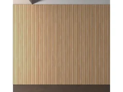 Akustikpaneel Buche MDF Schwarz Filz Schwarz 32 cm x 240 cm 2 Stück FSC®