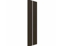 Akustikpaneel Eiche Geräuchert MDF Schwarz Filz Schwarz 32 x 240 cm 2 Stück FSC®