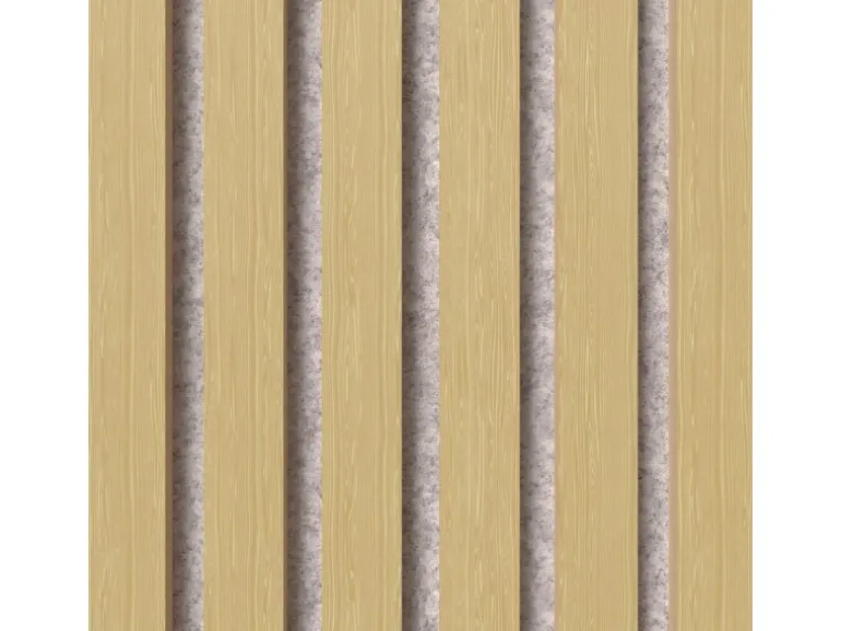 Akustikpaneel Eiche MDF Schwarz Filz Grau 32 cm x 240 cm 2 Stück FSC®