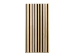Akustikpaneel Eiche MDF Schwarz Filz Schwarz 60 cm x 120 cm 2 Stück FSC®