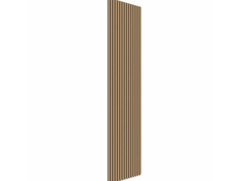 Akustikpaneel Eiche MDF Schwarz Filz Schwarz 60 cm x 270 cm FSC®