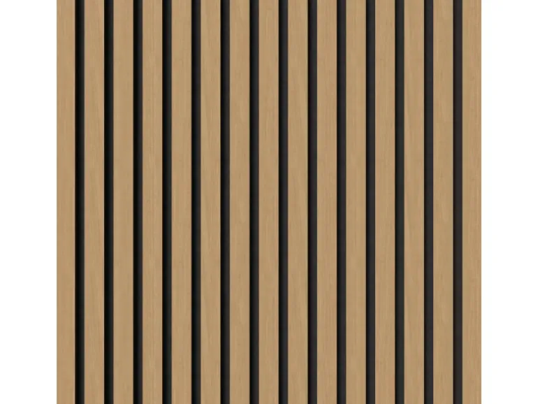 Akustikpaneel Eiche MDF Schwarz Filz Schwarz 60 cm x 270 cm FSC®