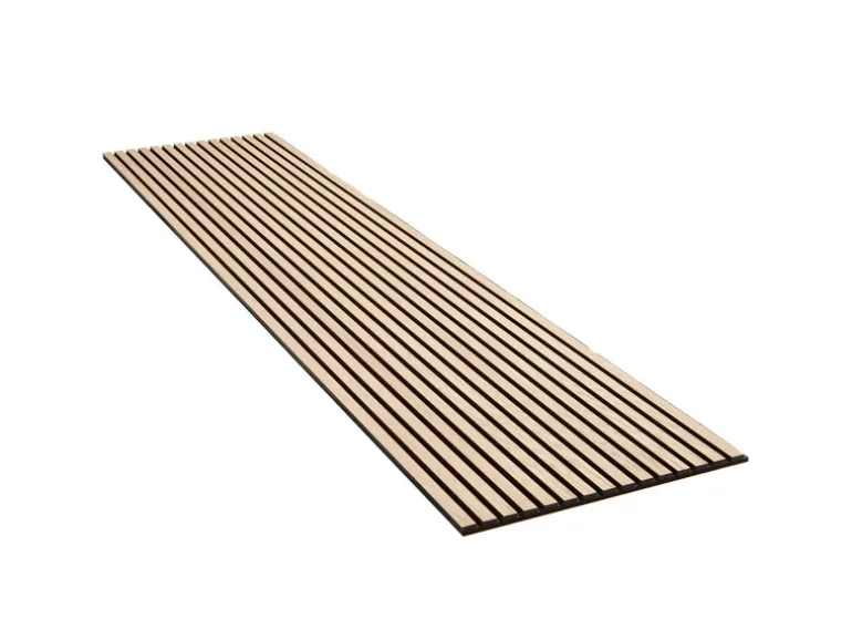 Akustikpaneel Eiche MDF Schwarz Filz Schwarz 60 cm x 300 cm FSC®