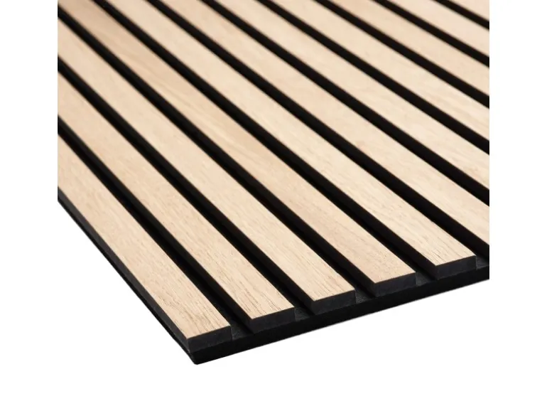 Akustikpaneel Eiche MDF Schwarz Filz Schwarz 60 cm x 300 cm FSC®