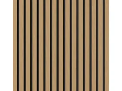 Akustikpaneel Eiche MDF Schwarz Filz Schwarz 60 cm x 360 cm FSC®