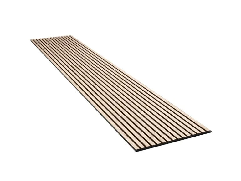 Akustikpaneel Esche MDF Schwarz Filz Schwarz 60 cm x 270 cm FSC®