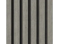 Akustikpaneel Foliert Eiche Grau Filz Schwarz 32 cm x 240 cm 2 Stück FSC®