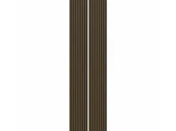 Akustikpaneel Foliert Eiche Dunkel Filz Schwarz 32 cm x 240 cm 2 Stück FSC®