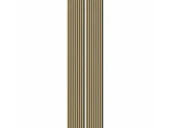 Akustikpaneel Foliert Eiche Hell Filz Schwarz 32 cm x 240 cm 2 Stück FSC®