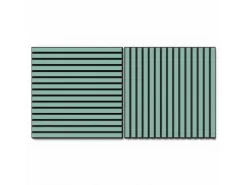 Akustikpaneel Lino Aquavert MDF Schwarz Filz Schwarz 60 cm x 60 cm 2 Stück