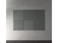 Akustikpaneel Lino Ash MDF Schwarz Filz Schwarz 60 cm x 120 cm 2 Stück