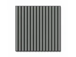Akustikpaneel Lino Ash MDF Schwarz Filz Schwarz 60 cm x 60 cm 2 Stück