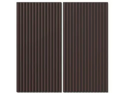 Akustikpaneel Lino Burgundy MDF Schwarz Filz Schwarz 60 cm x 120 cm 2 Stück