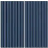 Akustikpaneel Lino Midnight Blue MDF Schwarz Filz Schwarz 60 cm x 120 cm 2 Stück