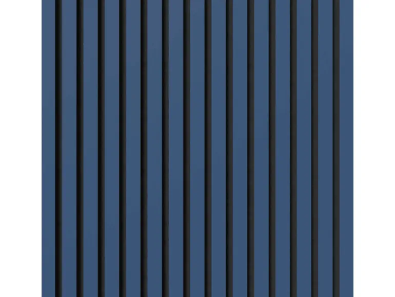 Akustikpaneel Lino Midnight Blue MDF Schwarz Filz Schwarz 60 cm x 60 cm 2 Stück