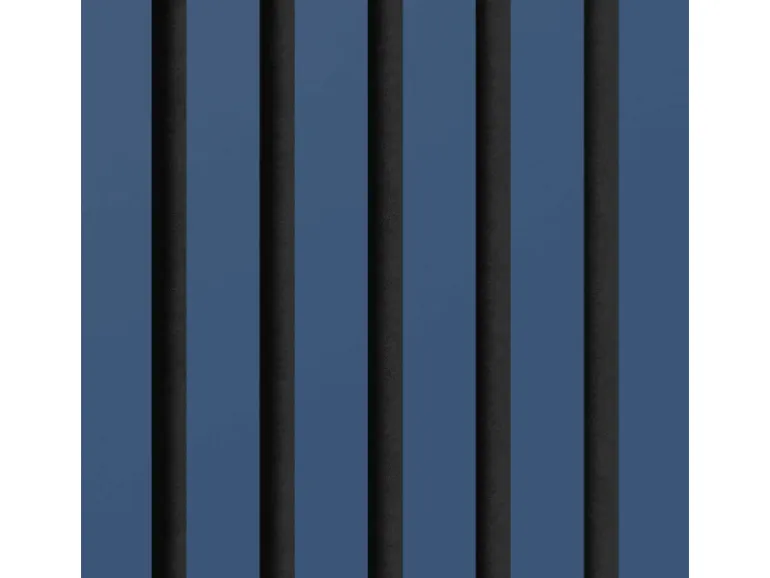 Akustikpaneel Lino Midnight Blue MDF Schwarz Filz Schwarz 60 cm x 60 cm 2 Stück