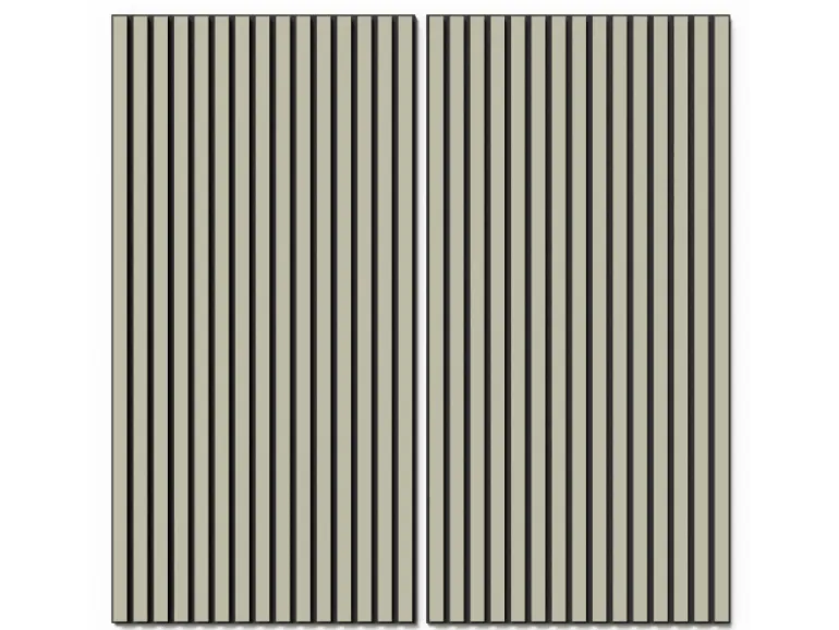 Akustikpaneel Lino Mushroom MDF Schwarz Filz Schwarz 60 cm x 120 cm 2 Stück