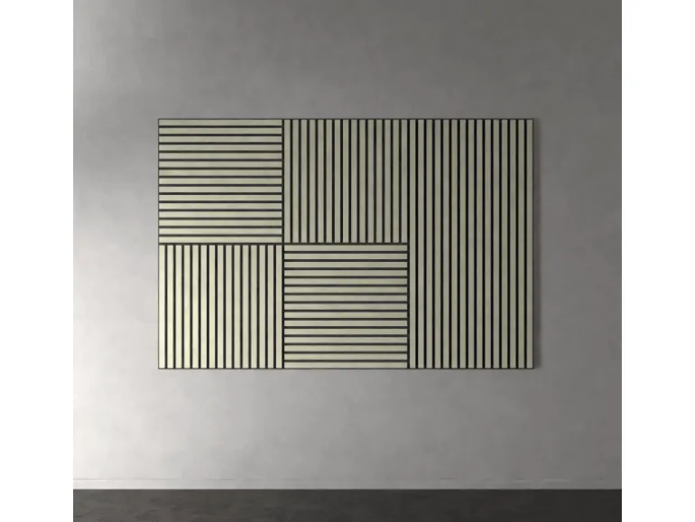 Akustikpaneel Lino Mushroom MDF Schwarz Filz Schwarz 60 cm x 120 cm 2 Stück