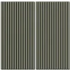 Akustikpaneel Lino Olive MDF Schwarz Filz Schwarz 60 cm x 120 cm 2 Stück
