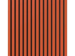 Akustikpaneel Lino Orange MDF Schwarz Filz Schwarz 60 cm x 60 cm 2 Stück