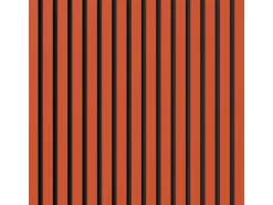 Akustikpaneel Lino Orange Blast MDF Schwarz Filz Schwarz 60 cm x 120 cm 2 Stück