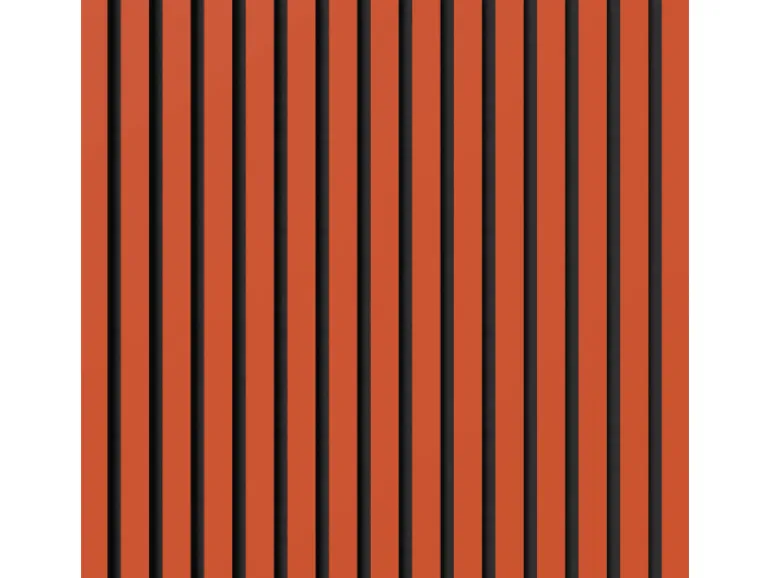 Akustikpaneel Lino Orange Blast MDF Schwarz Filz Schwarz 60 cm x 120 cm 2 Stück