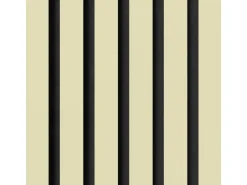 Akustikpaneel Lino Pearl MDF Schwarz Filz Schwarz 60 cm x 60 cm 2 Stück