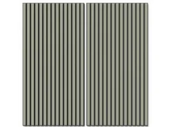 Akustikpaneel Lino Pebble MDF Schwarz Filz Schwarz 60 cm x 120 cm 2 Stück